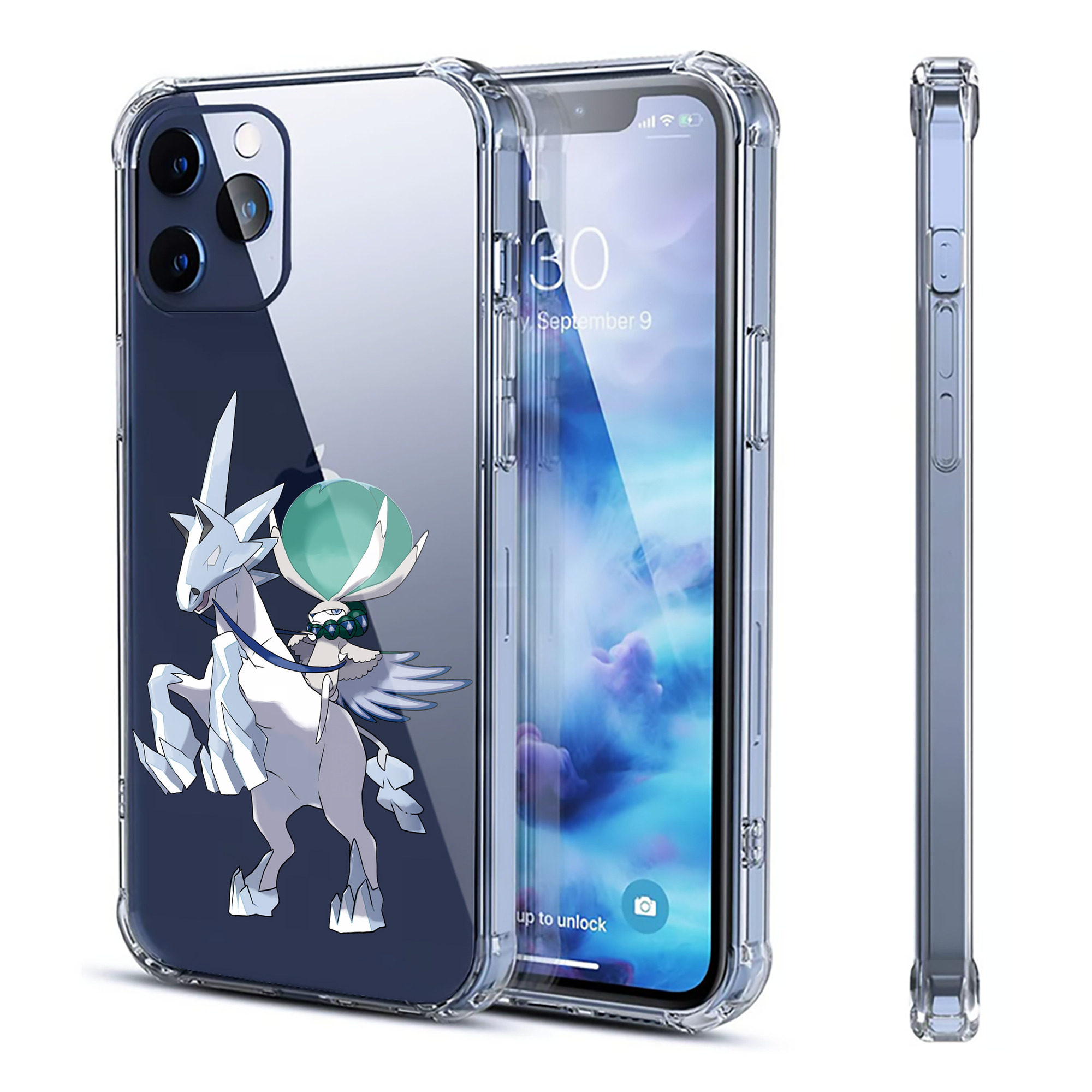 （画像用） ポケットモンスター Pokémon 【iPhone 12シリーズ対応】透明スマホケース（クリアソフトケース）